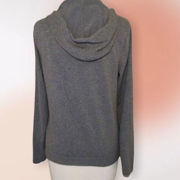 Zenergy by Chico’s‎ Embellished Zip Up Gray Hoodie Chico’s Size 0 Reg 4/6 - Picture 3 of 9